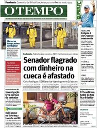 Capa do jornal O Tempo 16/10/2020
