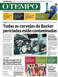Capa do jornal O Tempo 17/01/2020
