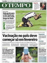 Capa do jornal O Tempo 17/12/2020