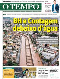 Capa do jornal O Tempo 20/01/2020
