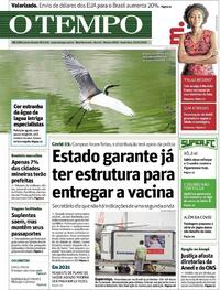 Capa do jornal O Tempo 20/11/2020