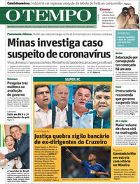 Capa do jornal O Tempo 23/01/2020