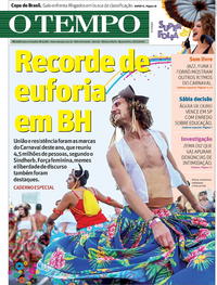 Capa do jornal O Tempo 26/02/2020