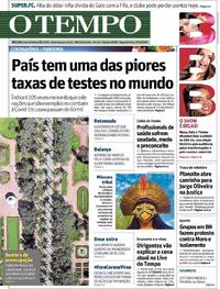 Capa do jornal O Tempo 27/04/2020