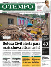 Capa do jornal O Tempo 28/01/2020