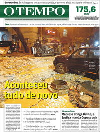 Capa do jornal O Tempo 29/01/2020