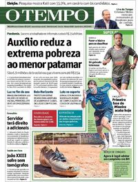 Capa do jornal O Tempo 29/07/2020