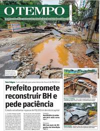 Capa do jornal O Tempo 30/01/2020