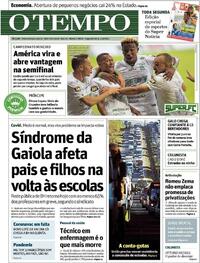 Capa do jornal O Tempo 03/05/2021