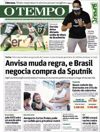 Capa do jornal O Tempo 04/02/2021