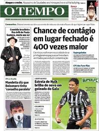 Capa do jornal O Tempo 05/05/2021