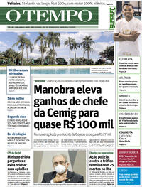 Capa do jornal O Tempo 07/05/2021