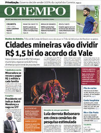 Capa do jornal O Tempo 07/07/2021