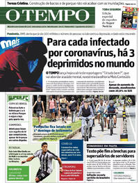 Capa do jornal O Tempo 08/03/2021