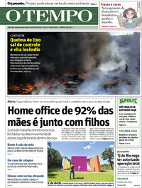 Capa do jornal O Tempo 08/05/2021