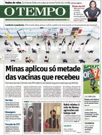 Capa do jornal O Tempo 09/04/2021