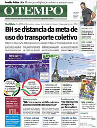Capa do jornal O Tempo 09/08/2021
