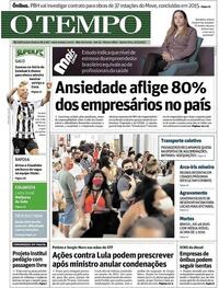 Capa do jornal O Tempo 10/03/2021