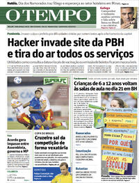 Capa do jornal O Tempo 10/06/2021
