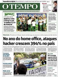Capa do jornal O Tempo 13/01/2021