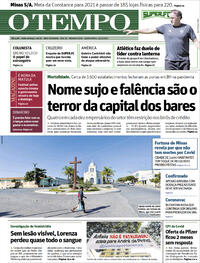 Capa do jornal O Tempo 13/05/2021