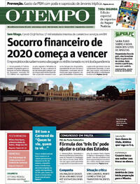 Capa do jornal O Tempo 15/02/2021