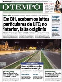Capa do jornal O Tempo 18/03/2021