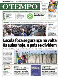 Capa do jornal O Tempo 21/06/2021