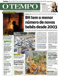 Capa do jornal O Tempo 22/07/2021
