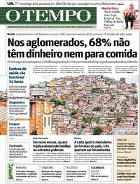 Capa do jornal O Tempo 23/03/2021