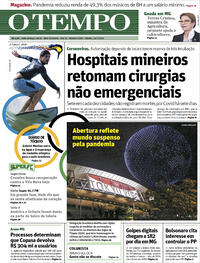 Capa do jornal O Tempo 24/07/2021