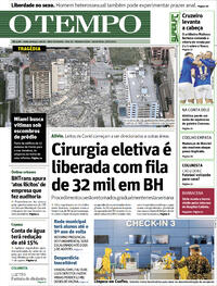Capa do jornal O Tempo 25/06/2021