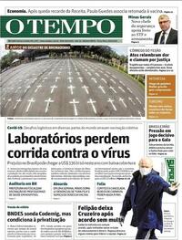 Capa do jornal O Tempo 26/01/2021