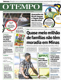 Capa do jornal O Tempo 26/07/2021