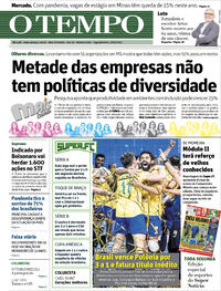 Capa do jornal O Tempo 28/06/2021