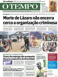 Capa do jornal O Tempo 29/06/2021