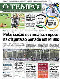 Capa do jornal O Tempo 29/07/2021