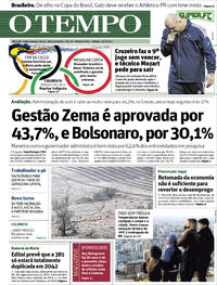 Capa do jornal O Tempo 31/07/2021