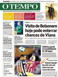 Capa do jornal O Tempo 26/05/2022