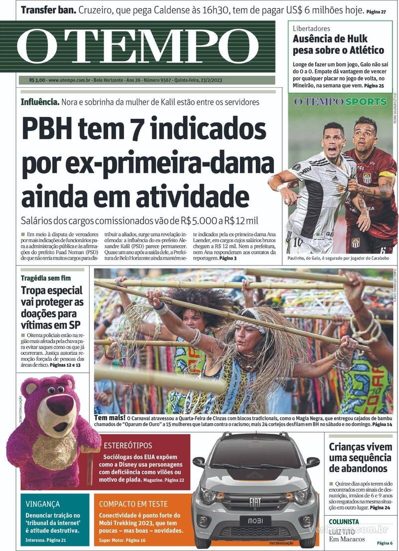 Capa Jornal O Jogo - 25 fevereiro 2023 