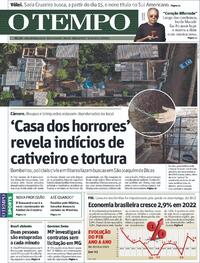 Capa do jornal O Tempo 03/03/2023