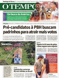 Capa do jornal O Tempo 01/04/2024