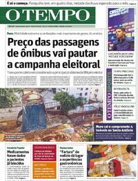 Capa do jornal O Tempo 06/01/2024