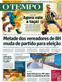 Capa do jornal O Tempo 06/04/2024