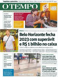 Capa do jornal O Tempo 07/02/2024