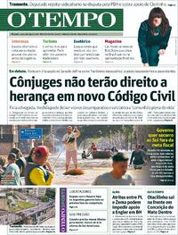Capa do jornal O Tempo 07/05/2024