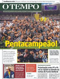 Capa do jornal O Tempo 08/04/2024