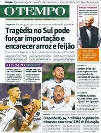 Capa do jornal O Tempo 08/05/2024