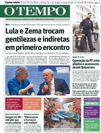 Capa do jornal O Tempo 09/02/2024