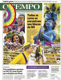 Capa do jornal O Tempo 12/02/2024